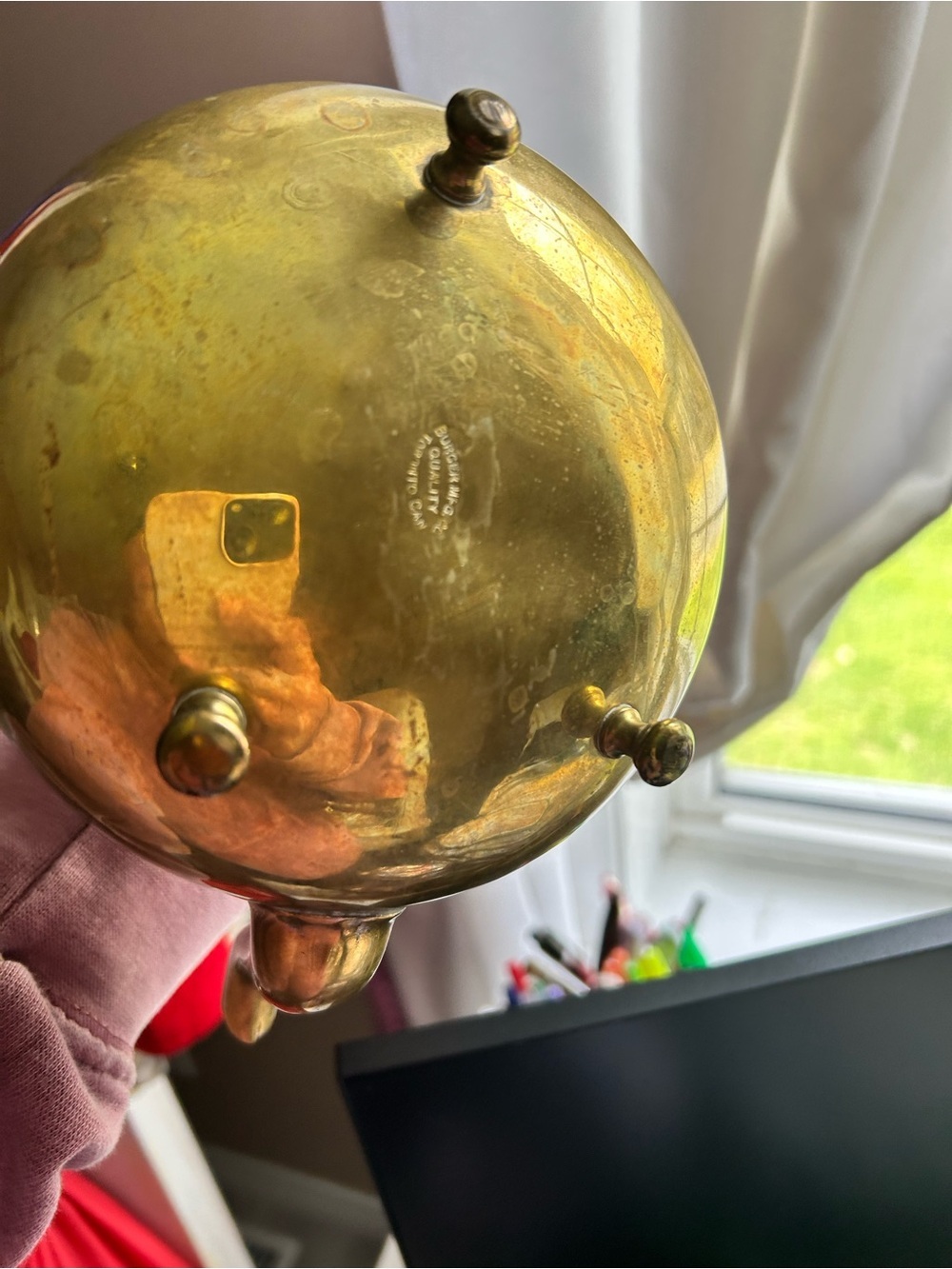 4/$100 vintage brass trap pot kettle BURGER MFG CO - Picture 4 of 6
